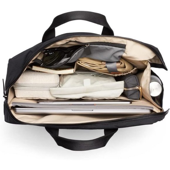 Men Black Mesh 20L laptop Messenger Work Zipper Bag - Picture 3 of 8